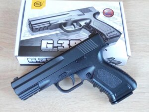 Дитячий металевий пістолет Glock 17 на кульках, іграшковий