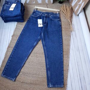 Чоловічі джинси у синьому кольорі Zara Carror Fit, P - 29, 30, 31, 32, 33