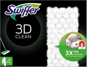 Сухі серветки з мікроволокна ганчірки для пилу Swiffer 3D 1уп 14шт