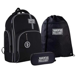 Шкільний набір рюкзак+пенал+сумка Kite FC Juventus JV21-706M