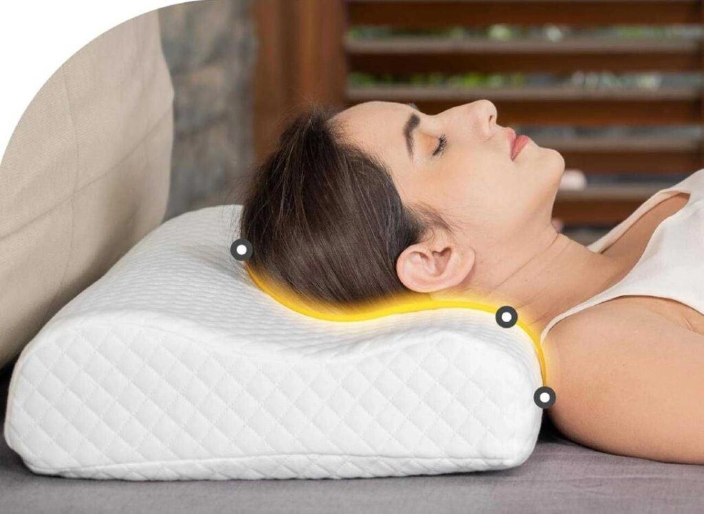 Подушка ортопедична Memory Pillow для сну з ефектом пам'яті від компанії K V I T K A - фото 1