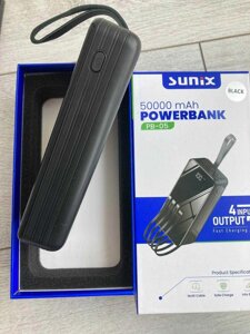 Power Bank / Повербанк / Зовнішній акумулятор SUNIX PB-05 50000 mah