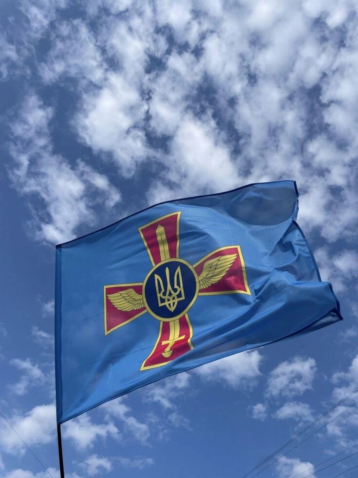 Прапор повітряних сил України прапор повітряних сил України від компанії K V I T K A - фото 1