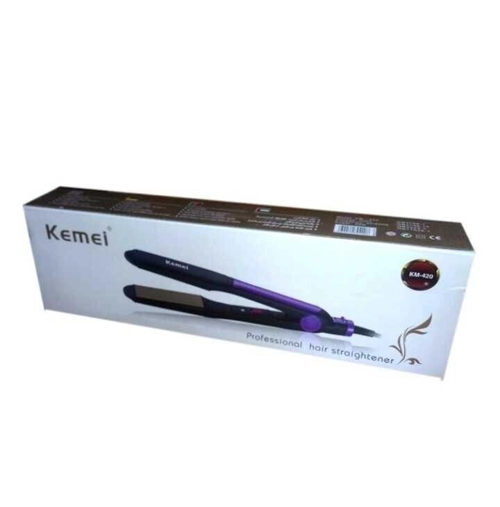 Праска для вирівнювання волосся Kemei JB-KM-420 від компанії K V I T K A - фото 1