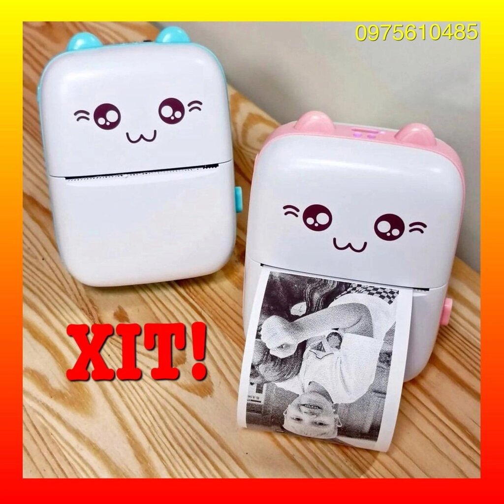 Принтер CAT дитячий термопринтер для світлин і етикеток Bluetooth від компанії K V I T K A - фото 1