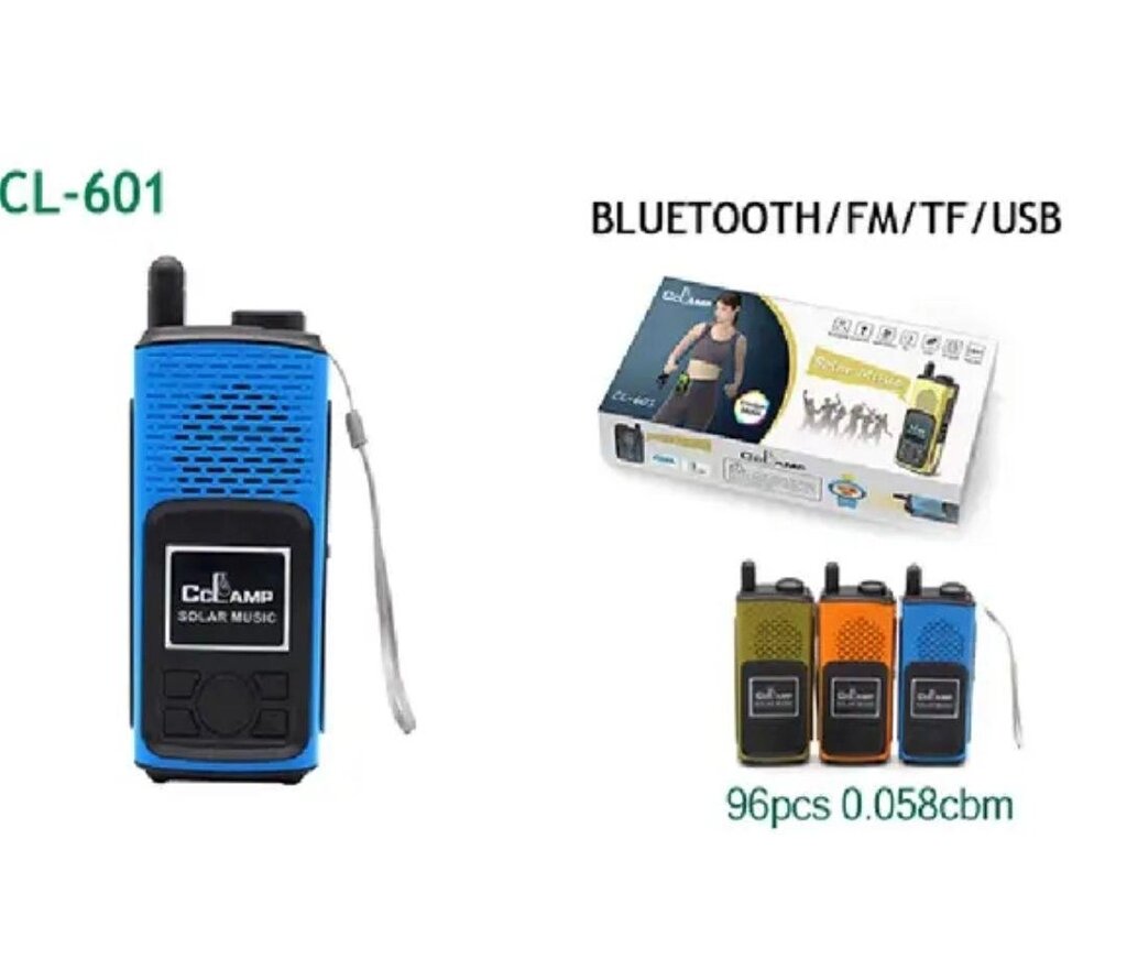 Радіоприймач CClamp CL-601 Bluetooth USB з ліхтариком (t8135) від компанії K V I T K A - фото 1
