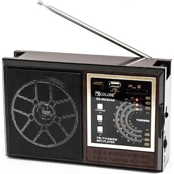 Радіоприймач Golon RX-9922 акумуляторний FM радіоприймач у ретро від компанії K V I T K A - фото 1