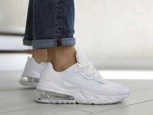 Розпродаж! Кросівки Nike Air Max 270 REACT (білі) + даруємо подарунки