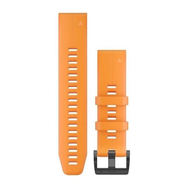 Ремінець Garmin Ремешок для Garmin 5 Plus 22mm QuickFit Spark Orange Silicone (010-12740-04) від компанії K V I T K A - фото 1