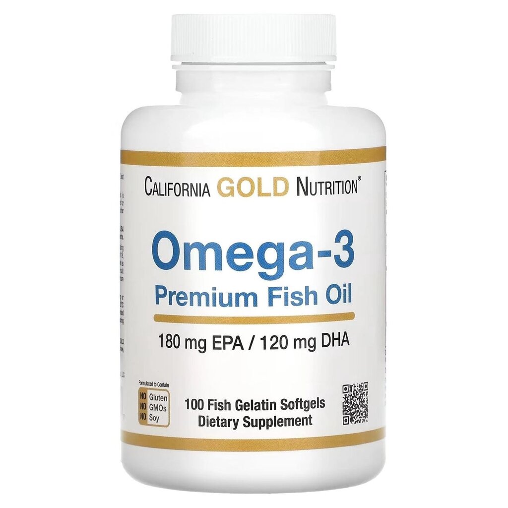 Риб'ячий жир Omega-3 Омега800 California Gold Nutrition 100/240 капсул від компанії K V I T K A - фото 1