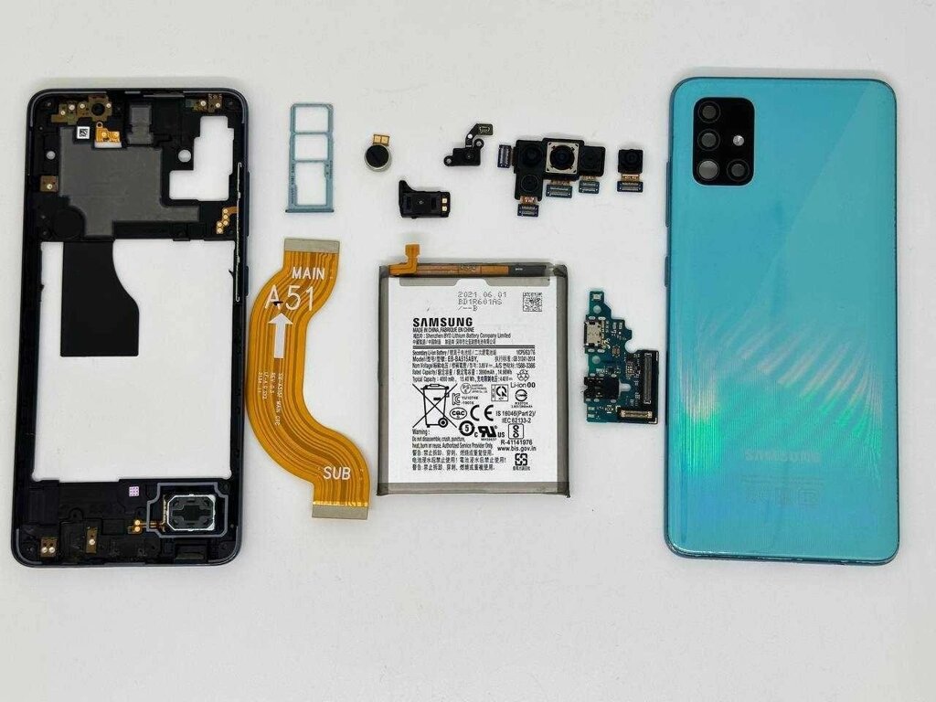 Розбирання телефона Samsung Galaxy A51 (SM-A515), шрот, запчастини, купити від компанії K V I T K A - фото 1