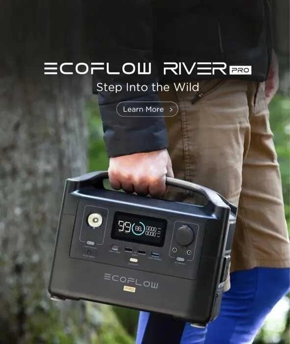 РОЗПРОДАЖ/Зовнішній аккумулятор EcoFlow RIVER Pro 720Вт/екофло/POWERBANK від компанії K V I T K A - фото 1