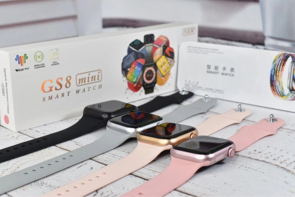 Розумний смарт-годинник Smart Watch серії GS8 MINI 41 mm кольорові від компанії K V I T K A - фото 1