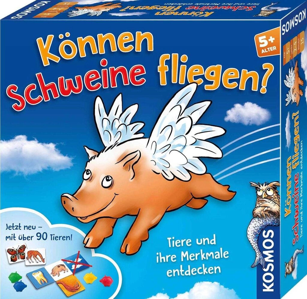 Розвивальна гра Вміє свинки літати? Können Schweine fliegen? від компанії K V I T K A - фото 1