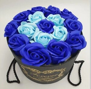 Троянди з мила Подарунковий набір у капелюшній коробці Подарунок дівчині