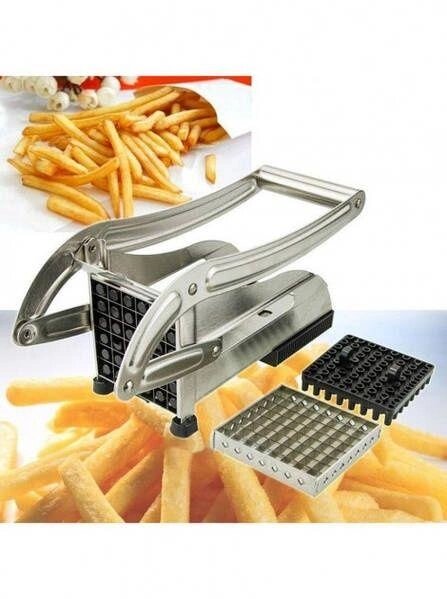 Ручна картофелерезка металева машинка Potato Chipper для нарізки карто від компанії K V I T K A - фото 1