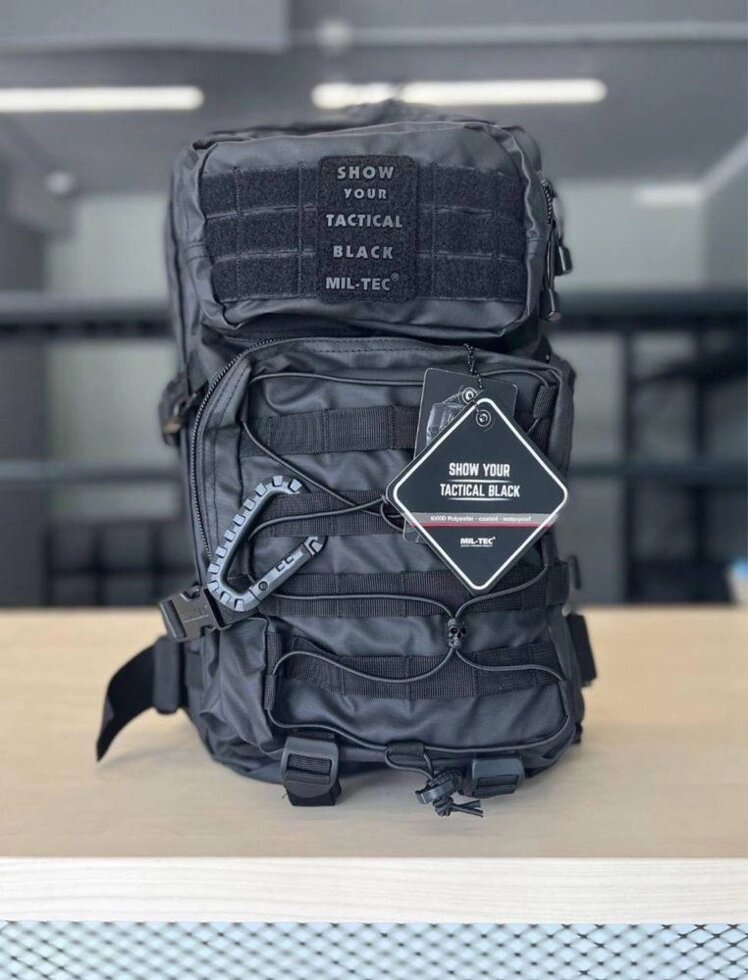 Рюкзак Tactical 20l. Black Mil-Tec US Assault (14002088-20) від компанії K V I T K A - фото 1