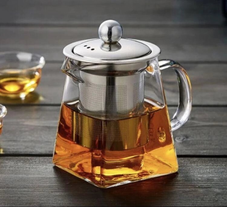 Скляний чайник Заварник скляний для чаю 750 мл EDENBERG EB-19022 від компанії K V I T K A - фото 1