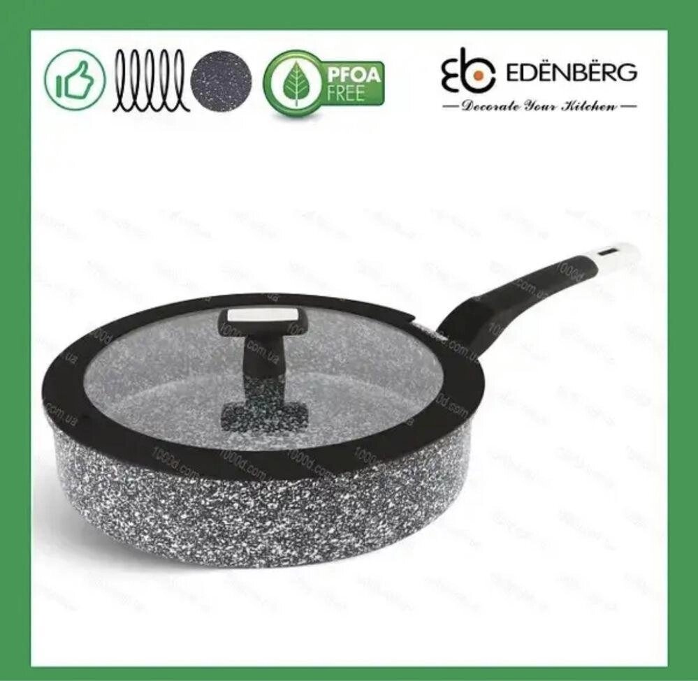 Сковорода глибока Edenberg 24см EB-3323 сковорідка сковородка пательня від компанії K V I T K A - фото 1