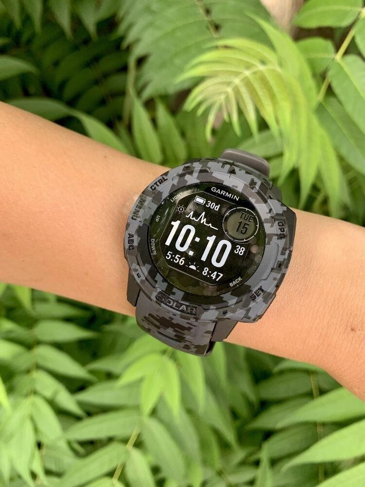 Смарт-часи Garmin Instinct Solar Camo від компанії K V I T K A - фото 1