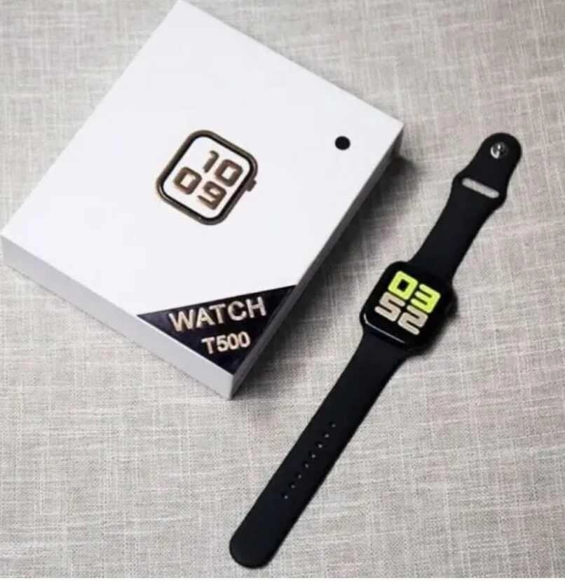 Smart Clock T500 Smart Watch Apple T-500 Fitness Color Black від компанії K V I T K A - фото 1