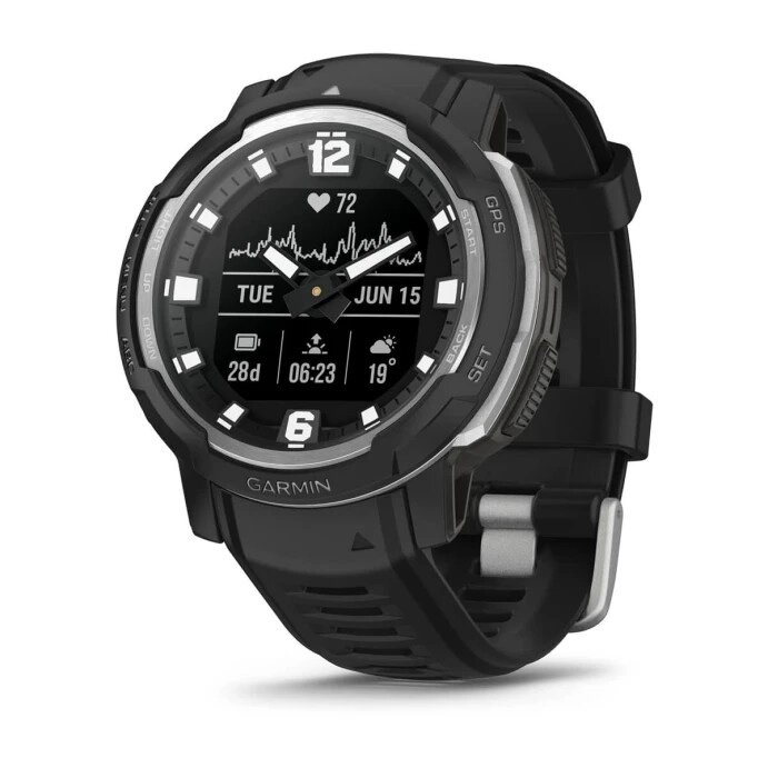 Смарт-годинник Garmin Instinct Crossover - Standard Edition Black (010-02730-13/03) від компанії K V I T K A - фото 1