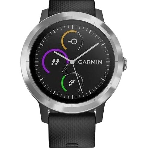 Смарт-годинник Garmin Vivoactive 3 Black with Stainless Hardware (010-01769-02) від компанії K V I T K A - фото 1