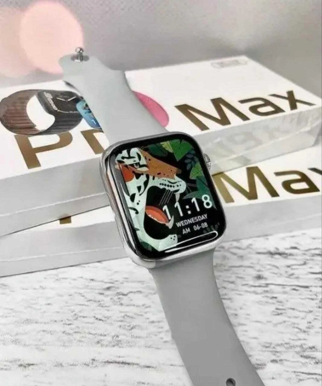 Смарт-годинник Watch GS7 Pro Max 45 mm колір Срібло коп +ремінець від компанії K V I T K A - фото 1