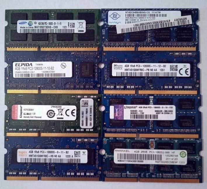 SODIMM 4GB DDR3, DDR3L, 1333-1600 MHz, (1.35-1.5V) для ноутбука від компанії K V I T K A - фото 1