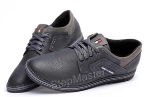 Спортивні туфлі шкіряні Tommy Hilfiger Sheriff Black-Grey