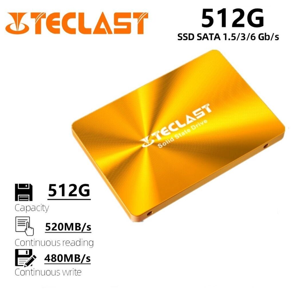 SSD-диск Teclast A800 512gb 2.5 накопичувач ноутбук ПК зд майнінг ферм від компанії K V I T K A - фото 1