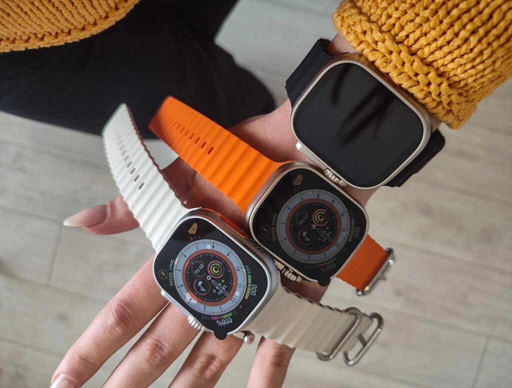 СТАТУСНІ Smart Watch8 Ultra Нової серії коп (коробка оригінал)+Ремінець від компанії K V I T K A - фото 1
