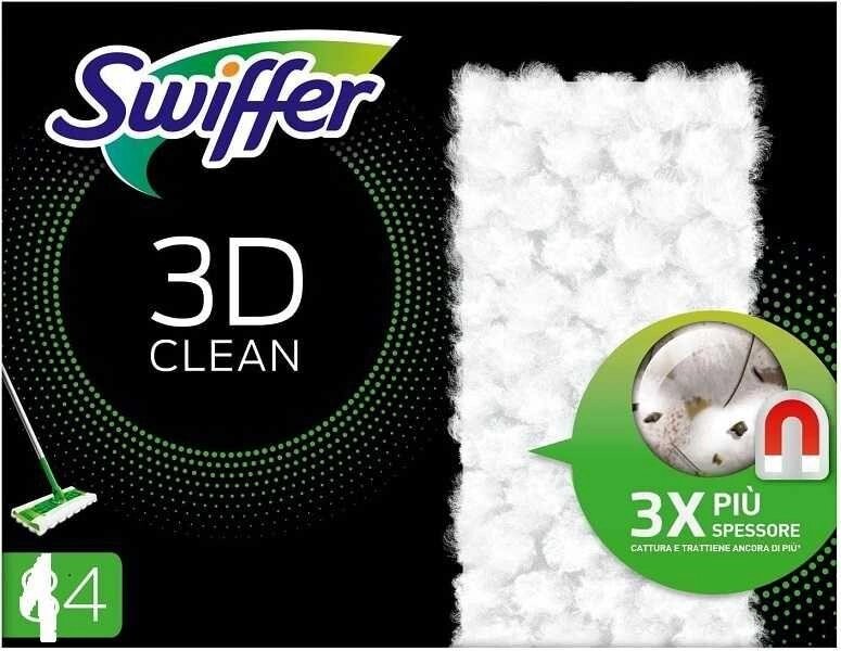 Сухі серветки з мікроволокна ганчірки для пилу Swiffer 3D 1уп 14шт від компанії K V I T K A - фото 1