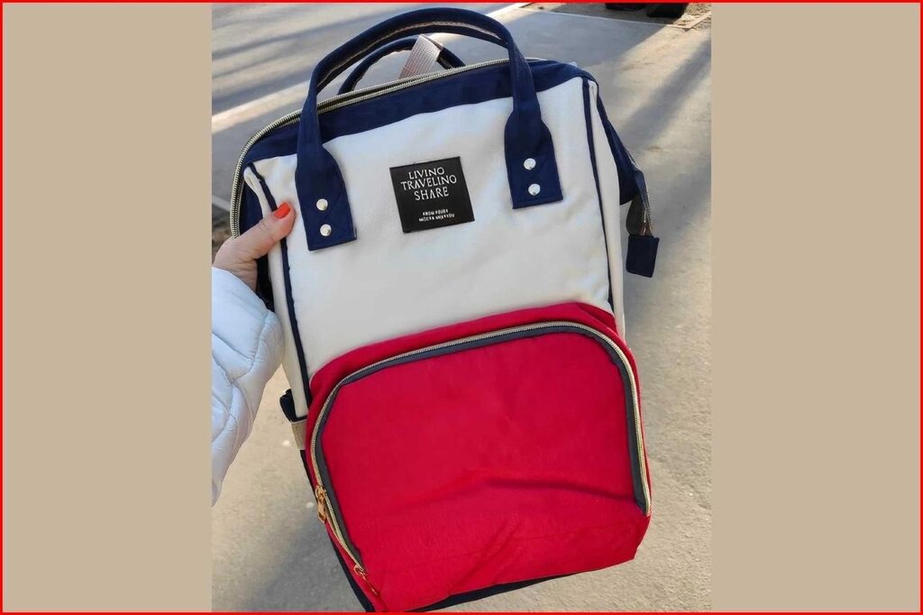 Сумка рюкзак для мам  з кишенями, які зберігають тепло від компанії K V I T K A - фото 1