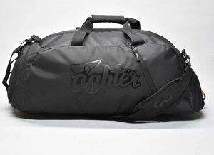 Сумка спортивна Fighter black 4.0 для єдиноборств, бокс, дорожня