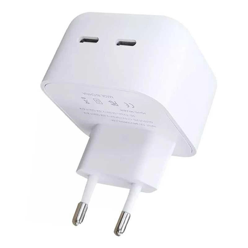 СЗУ для Apple 35W Dual USB-C Power Adapter (A) (box) (Білий) від компанії K V I T K A - фото 1