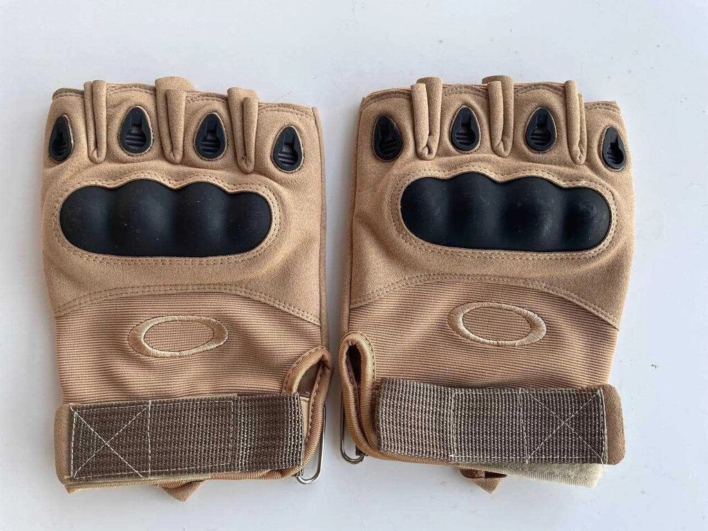 Тактичні рукавички ЗСУ штурмові із захистом кісточок пісок від компанії K V I T K A - фото 1