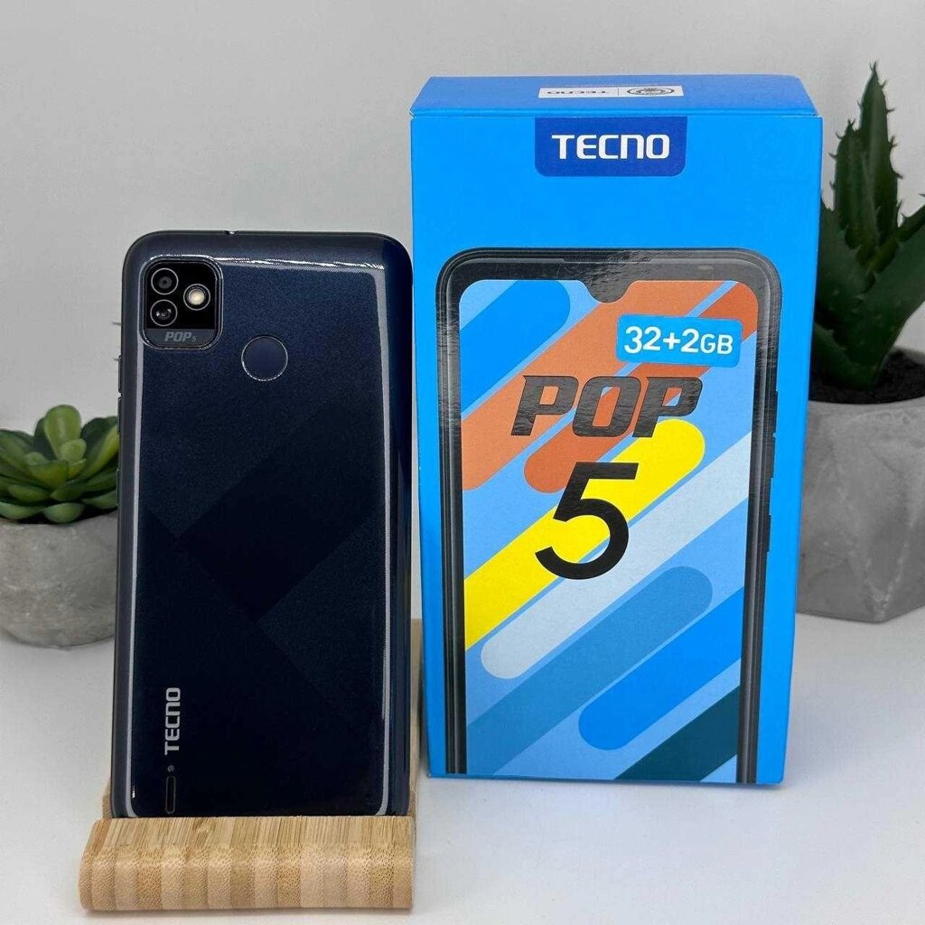 Телефон Tecno POP 5 2/32Gb (BD2d) Black Купити Смартфон Текно від компанії K V I T K A - фото 1