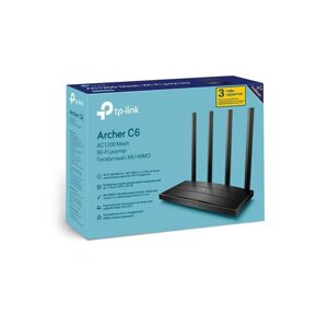 TP-Link Archer C6 (RU) MU-MIMO дводіапазонний гігабітний Wi-Fi роутер