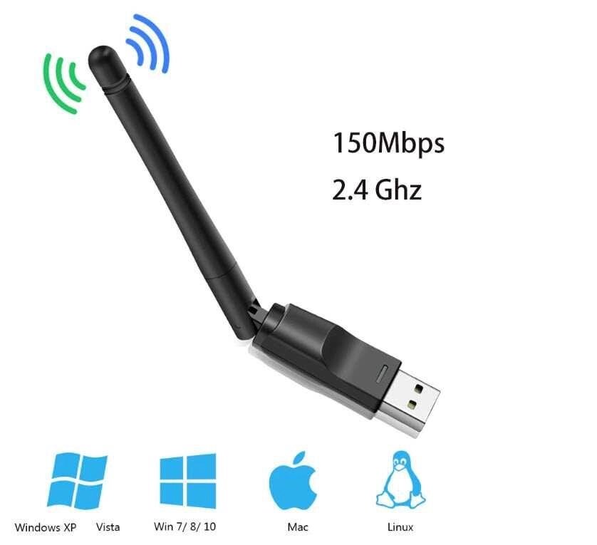 USB Wi-Fi адаптер Ralink RT-5370 для ТВ приставок Т2 ПК 150Mbps 802.11 від компанії K V I T K A - фото 1