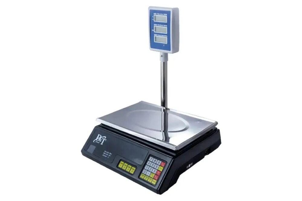 Ваги торговельні DT-5053 електронні до 50 кг з дисплеєм від компанії K V I T K A - фото 1