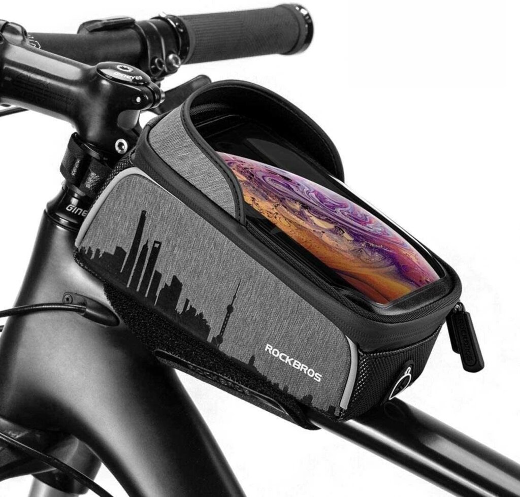 Велосипедна сумка на раму RockBros 017-5 сенсорна, водонепроникна від компанії K V I T K A - фото 1