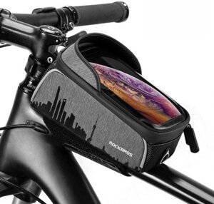 Велосипедна сумка на раму RockBros 017-5 сенсорна, водонепроникна