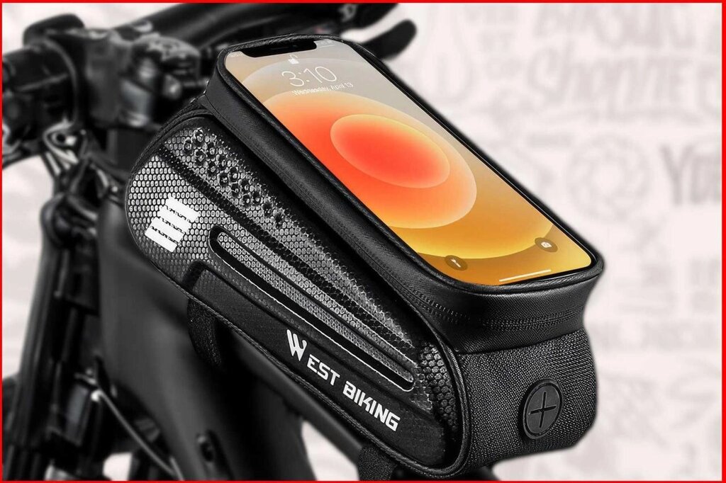 Велосумка на раму для телефона/ Велосипедна сумка для смартфона від компанії K V I T K A - фото 1