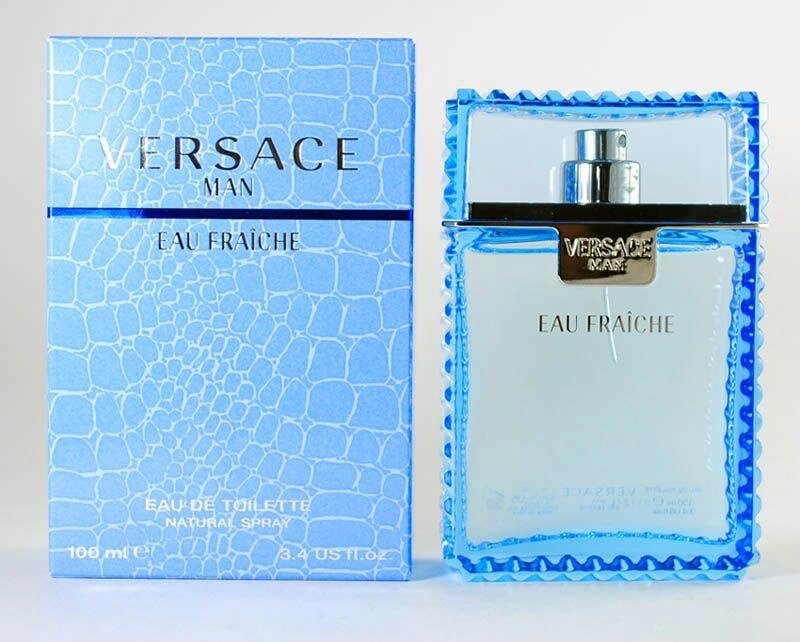 Versace Man Eau Fraiche (Версаче Фреш) Чоловічий парфум 2 = 3 3 = 6. Накладка від компанії K V I T K A - фото 1