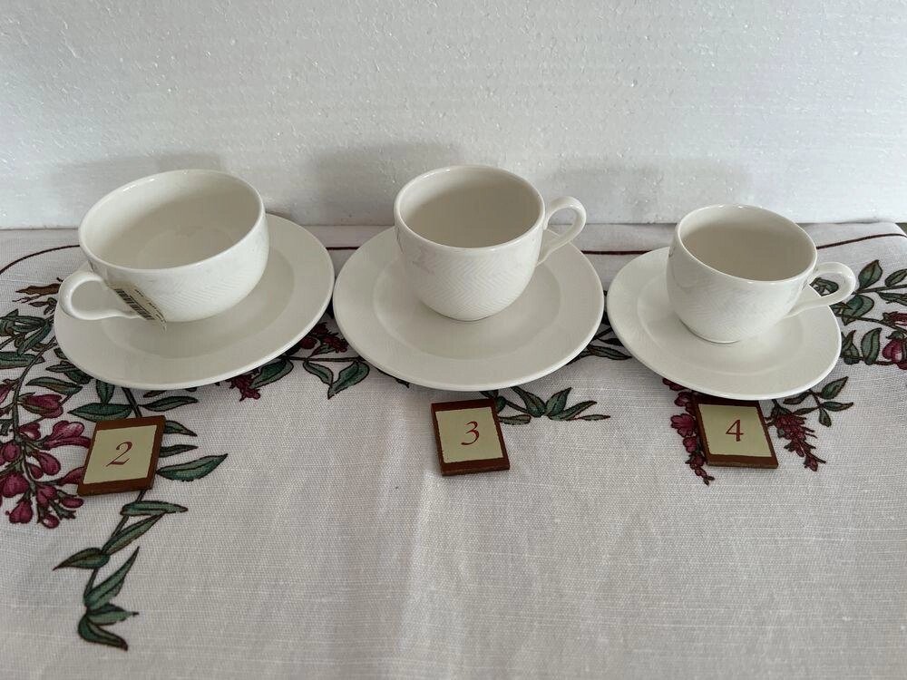 Вінтаж: фарфор чашки еспресо кавові чайні Look V&amp,B від компанії K V I T K A - фото 1