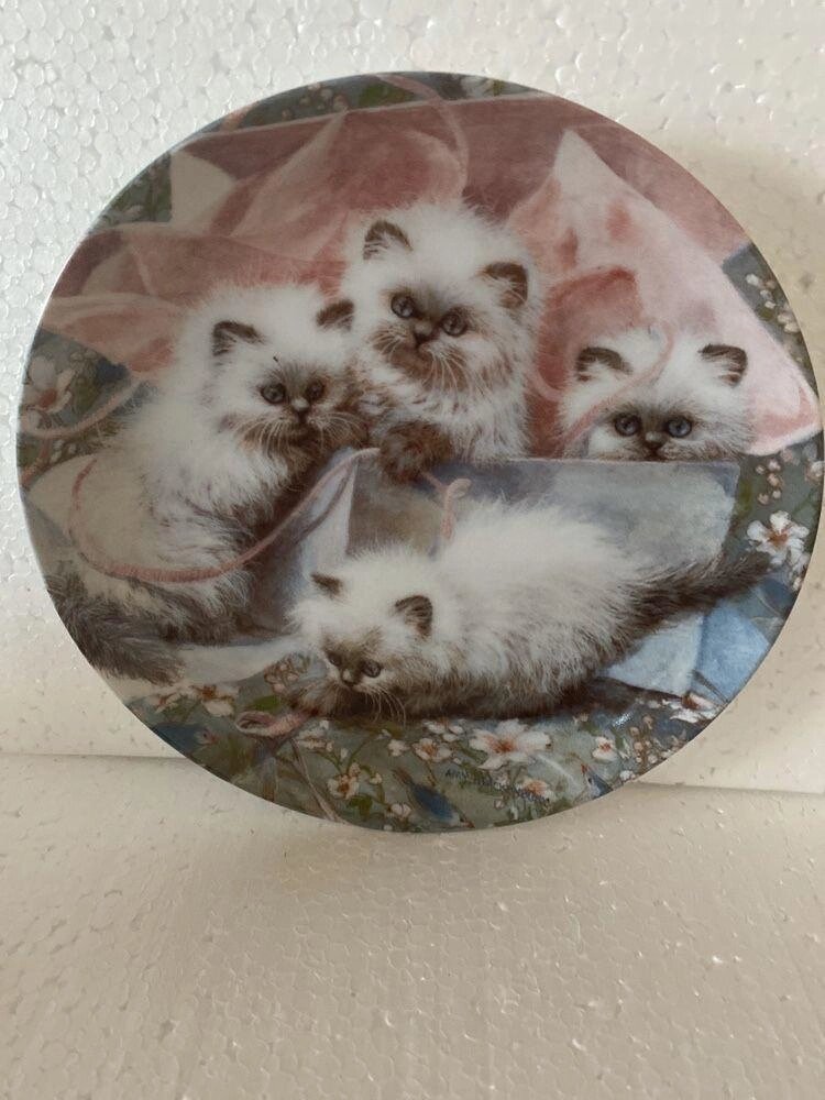 Вінтаж: Колекційні тарілки серії Котячі казки Емі Брекенбері, США від компанії K V I T K A - фото 1