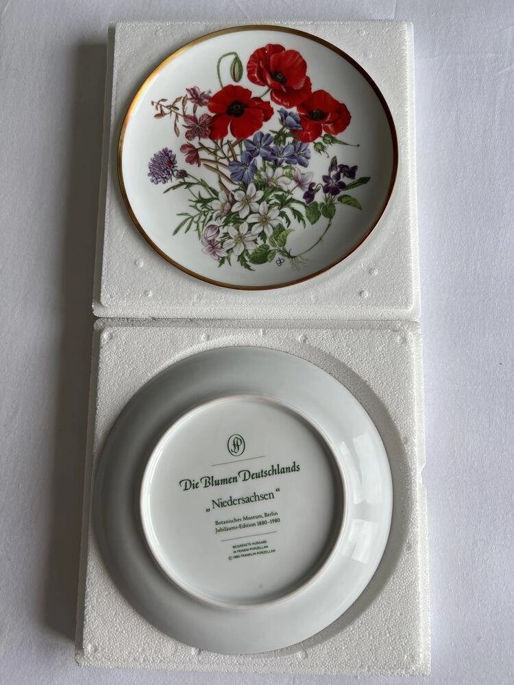 Вінтажні колекційні тарілки Квіти Німеччини Франклін Мінт . від компанії K V I T K A - фото 1