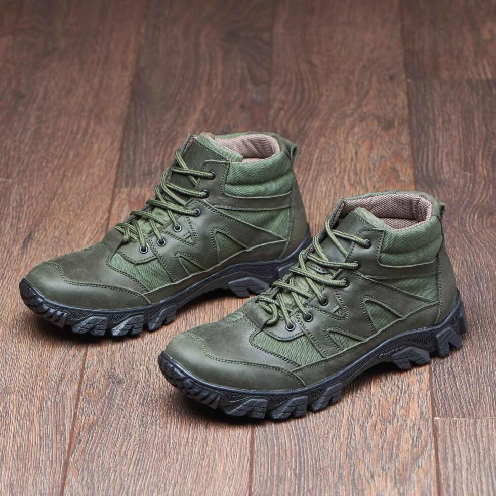 Військові тактичні кросівки/ черевики олива від компанії K V I T K A - фото 1