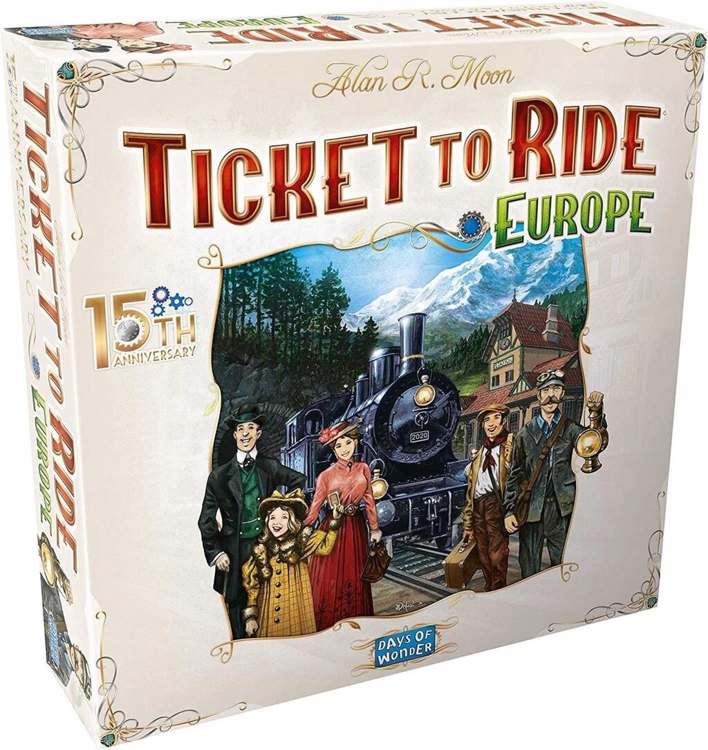 Ювілейна гра Білет на потяг Європа, Tacket to Ride 15th Anniversar від компанії K V I T K A - фото 1